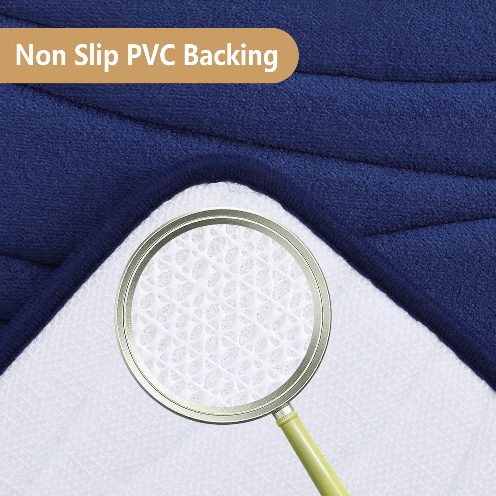 Buganda Memory Foam Bathroom Rug Mat 44X24, Extra Soft And Absorbent Bath Mats, Non-Slip And Machine Washable Bath Rugs For Bath